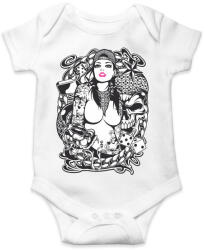 printfashion Rocker fantasy tattoo art - Baba Body - Fehér (4667420)