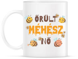 printfashion Őrült méhész nő - Bögre - Fehér (13171862)