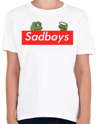 printfashion sadboyís - Gyerek póló - Fehér (921964)