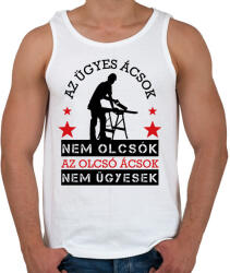 printfashion Az ügyes ácsok - Férfi atléta - Fehér (9898714)