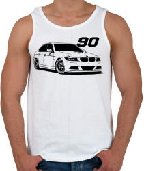 printfashion Bmw E90 - Férfi atléta - Fehér (14790659)