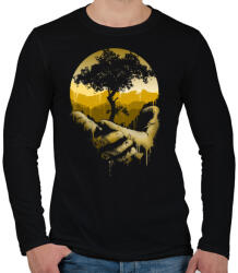 printfashion Védd a természetet - Férfi hosszú ujjú póló - Fekete (113253)