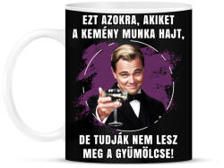 printfashion Kemény munka - Bögre - Fekete (5180555)