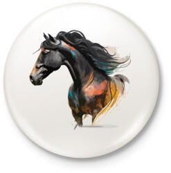 printfashion Lovas - Kitűző, hűtőmágnes - Fehér (16585314)