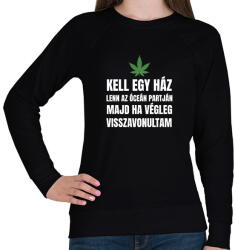 printfashion Kell egy ház lenn az óceán partján 2 - Női pulóver - Fekete (10758224)
