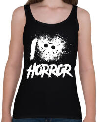 printfashion I love horror - Női atléta - Fekete (16720426)