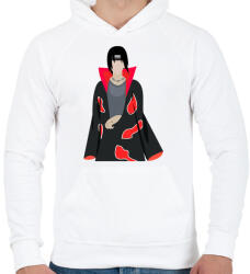 printfashion Itachi Uchiha - Férfi kapucnis pulóver - Fehér (5371936)