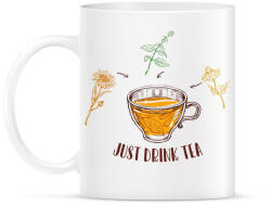 printfashion Just drink tea - Bögre - Fehér (7253614)