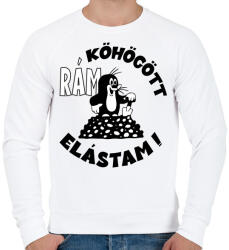 printfashion Kisvakond - rám köhögött elástam - Férfi pulóver - Fehér (4742959)