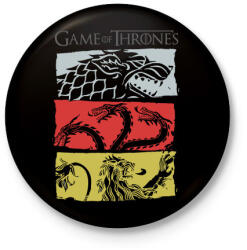 printfashion Game of Thrones - Kitűző, hűtőmágnes - Fekete (3092727)