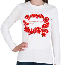 printfashion Szelíd szitkok - a teremburáját - Női hosszú ujjú póló - Fehér (15199290)