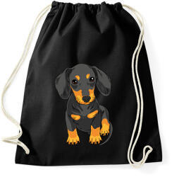 printfashion Kutya - Sportzsák, Tornazsák - Fekete (13683988)