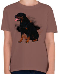 printfashion rotweiler - Gyerek póló - Mogyoróbarna (1536520)