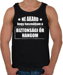 printfashion Biztonsági őr hangom - Férfi atléta - Fekete (13950148)