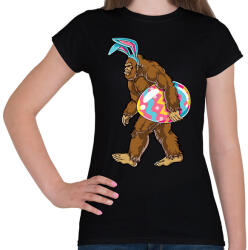 printfashion Húsvéti Nagyláb - Női póló - Fekete (15874694)