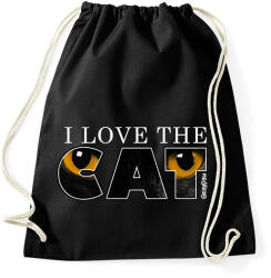 printfashion Macska sárga szemekkel sötét színű termékekre - Sportzsák, Tornazsák - Fekete (13487458)