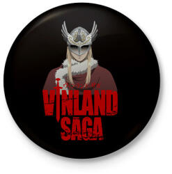 printfashion Vinland Saga - Canute - Kitűző, hűtőmágnes - Fekete (14865113)