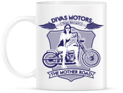 printfashion Motoros díva - Bögre - Fehér (788336)