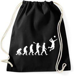 printfashion Röplabda evolúció - Sportzsák, Tornazsák - Fekete (14006638)