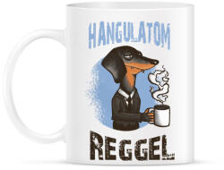 printfashion Kutya - hangulatom reggel_ - Bögre - Fehér (4133862)