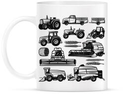 printfashion Mezőgazdasági gépek - Bögre - Fehér (13752149)