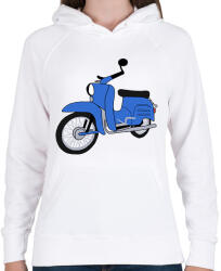 printfashion Simson schwalbe - Női kapucnis pulóver - Fehér (2933814)