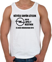 printfashion ketfele sofor opel - Férfi atléta - Fehér (1662657)