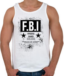 printfashion FBI - Férfi atléta - Fehér (1706419)