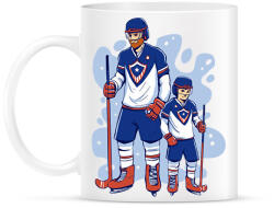 printfashion Apa és fia hokis - Bögre - Fehér (13954285)