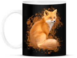 printfashion Róka - Bögre - Fekete (5687992)