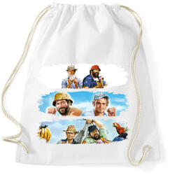 printfashion Bud Spencer és Terence Hill - Sportzsák, Tornazsák - Fehér (16451263)
