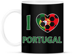 printfashion I love Portugal - Bögre - Fekete (10789501)