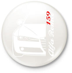 printfashion Alfa Romeo 159 001 - Kitűző, hűtőmágnes - Fehér (13004300)
