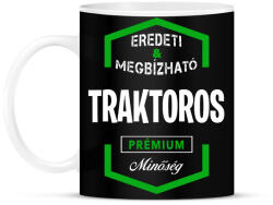 printfashion Traktoros prémium minőség - Bögre - Fekete (1434665)