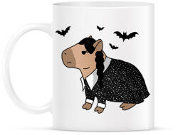 printfashion Wednesday capybara fehér körvonal - Bögre - Fehér (14235759)