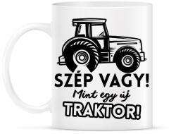 printfashion Szép vagy mint egy új traktor - Bögre - Fehér (7458763)