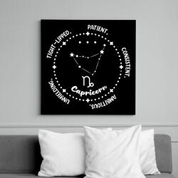 printfashion Bak tulajdonságok - Vászonkép - Fekete (8531256)