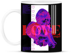 printfashion Love angel - Bögre - Fekete (15608993)