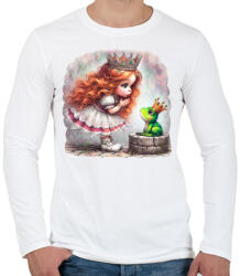 printfashion Elvarázsolt királyfi - Férfi hosszú ujjú póló - Fehér (15621953)