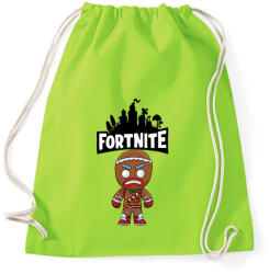 printfashion Fortnite Gingerbread skin - Sportzsák, Tornazsák - Limezöld (2176070)