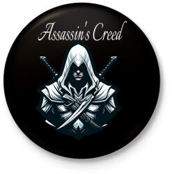 printfashion Assassin's Creed - Kitűző, hűtőmágnes - Fekete (16699689)