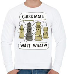 printfashion Sakk - matt - Férfi pulóver - Fehér (4941318)