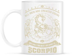 printfashion A legjobbak skorpiónak születtek - Bögre - Fehér (789887)