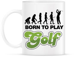 printfashion Golfozás evolúció - Bögre - Fehér (1227498)