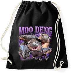 printfashion Moo Deng - Sportzsák, Tornazsák - Fekete (16744040)