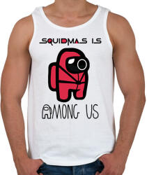 printfashion SquidMas is Among Us - Férfi atléta - Fehér (5699564)