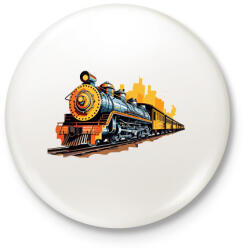 printfashion Vonat - Kitűző, hűtőmágnes - Fehér (16156607)