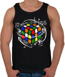 printfashion Rubik kocka - Férfi atléta - Fekete (1062790)