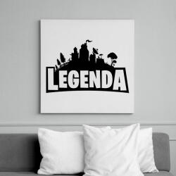 printfashion Legenda - Fortnite Style (Fekete) - Vászonkép - Fehér (6626906)