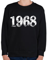 printfashion 1968 - Gyerek pulóver - Fekete (6192019)